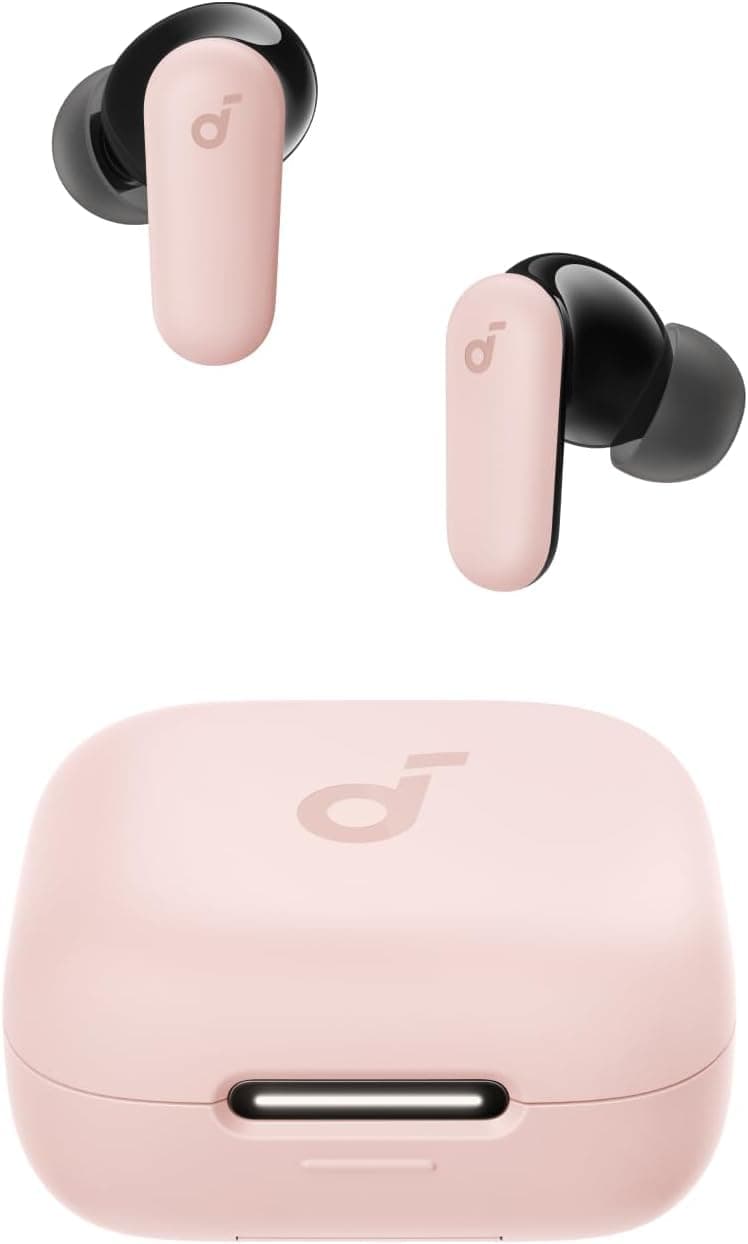 Soundcore P30i by Anker Noise Cancelling Earbuds, Hands-Free Viewing | Strong and Smart Noise Cancelling, Powerful Bass, 45H Playtime, 2-in-1 Case and Phone Stand, IP54, Bluetooth 5.4