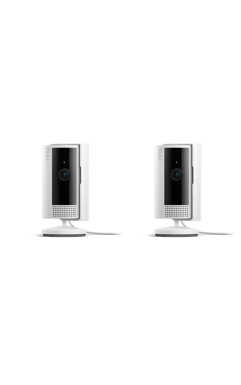 Ring Indoor Cam, Home or business security in 1080p HD video, 2-pack, White