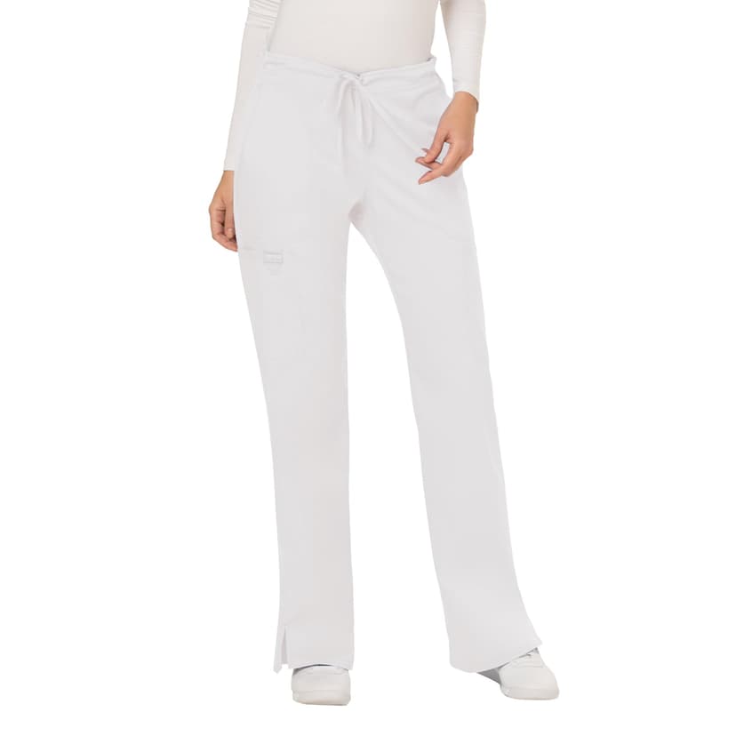 Cherokee WW Revolution Scrub Pants for Women Mid Rise Flare Pant 5 Pockets | Yoga Scrubs Pant, 2-Way Stretch, Drawstring Medical Bottoms, Durable Fabric, Easy Care, Built for Long Medical Shifts