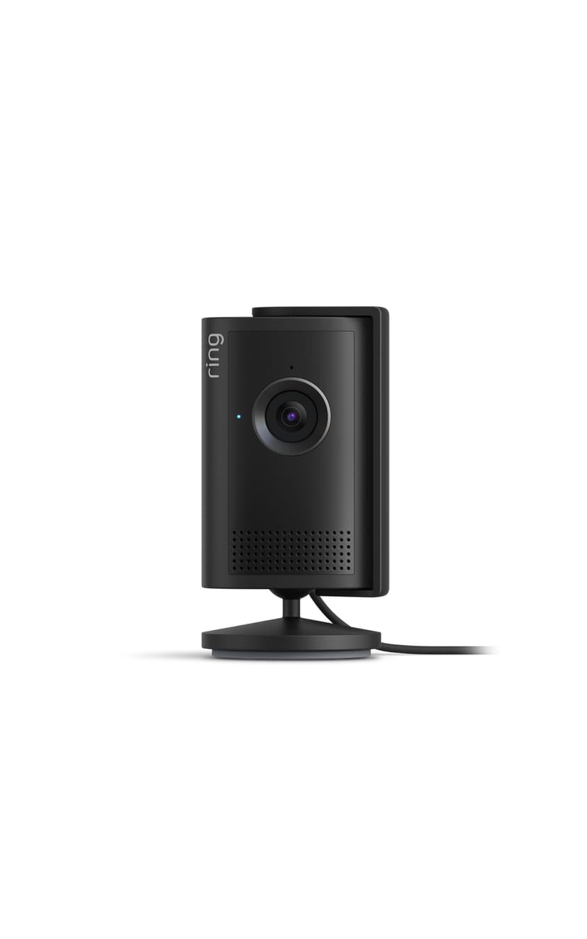 Ring Indoor Cam Plus (newest model), Home or business security, Retinal 2K for crisp, true-to-life video quality, 4x Enhanced Zoom, Low-Light Sight, Black