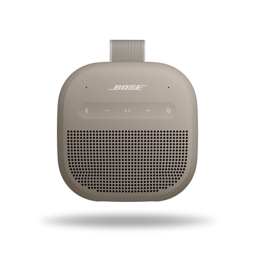 Bose SoundLink Micro Portable Bluetooth Speaker (2nd Gen), Wireless Outdoor Speaker, Up to 12 Hours Battery Life, Waterproof and Dustproof, Sandstone | Bluetooth 5.4 speaker with IP67 rating and 12-ho