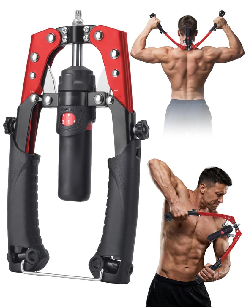 Abahub Twister Arm Exerciser, Hydraulic Power Chest Expander Max 440 LBS | Forearm Trainer for Men, Arm and Chest strengthener, Adjustable Resistance Home Gym Workout Equipment