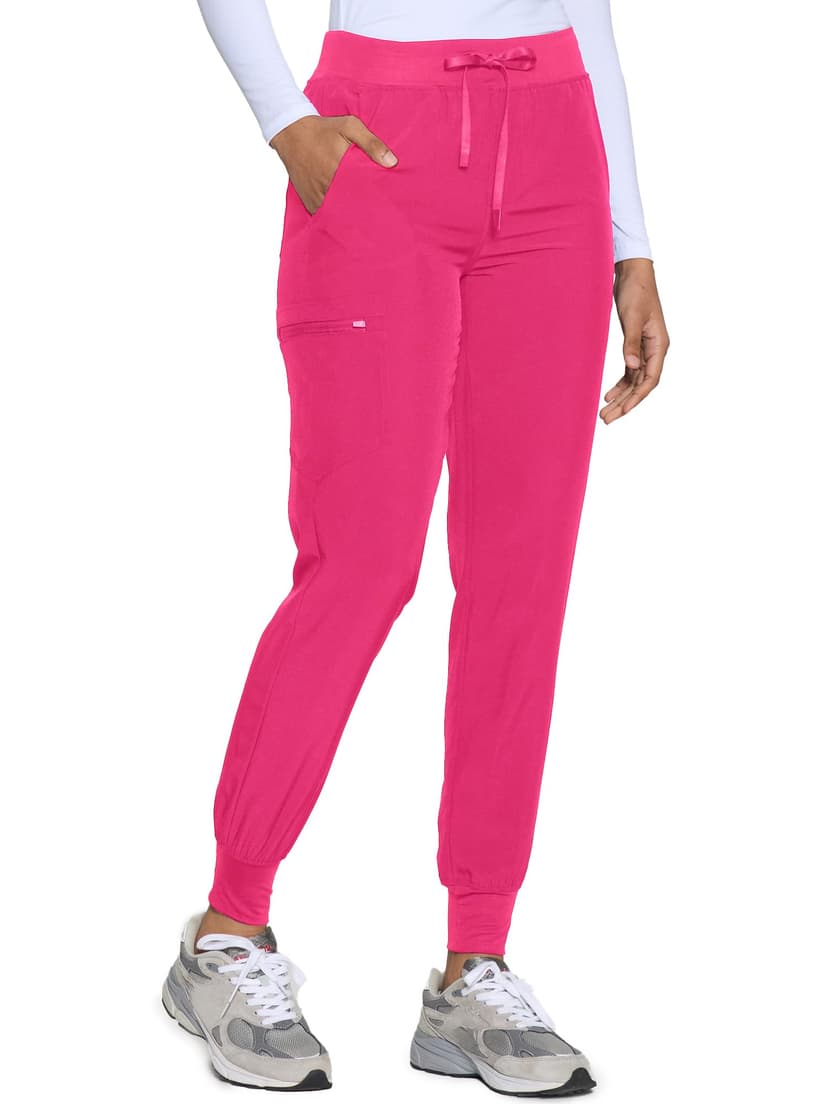 COZYFIT Womens Scrub Pants - Soft Stretch Yoga Style with 5 Pockets, Slim Fit Jogger Scrubs Pants for Women