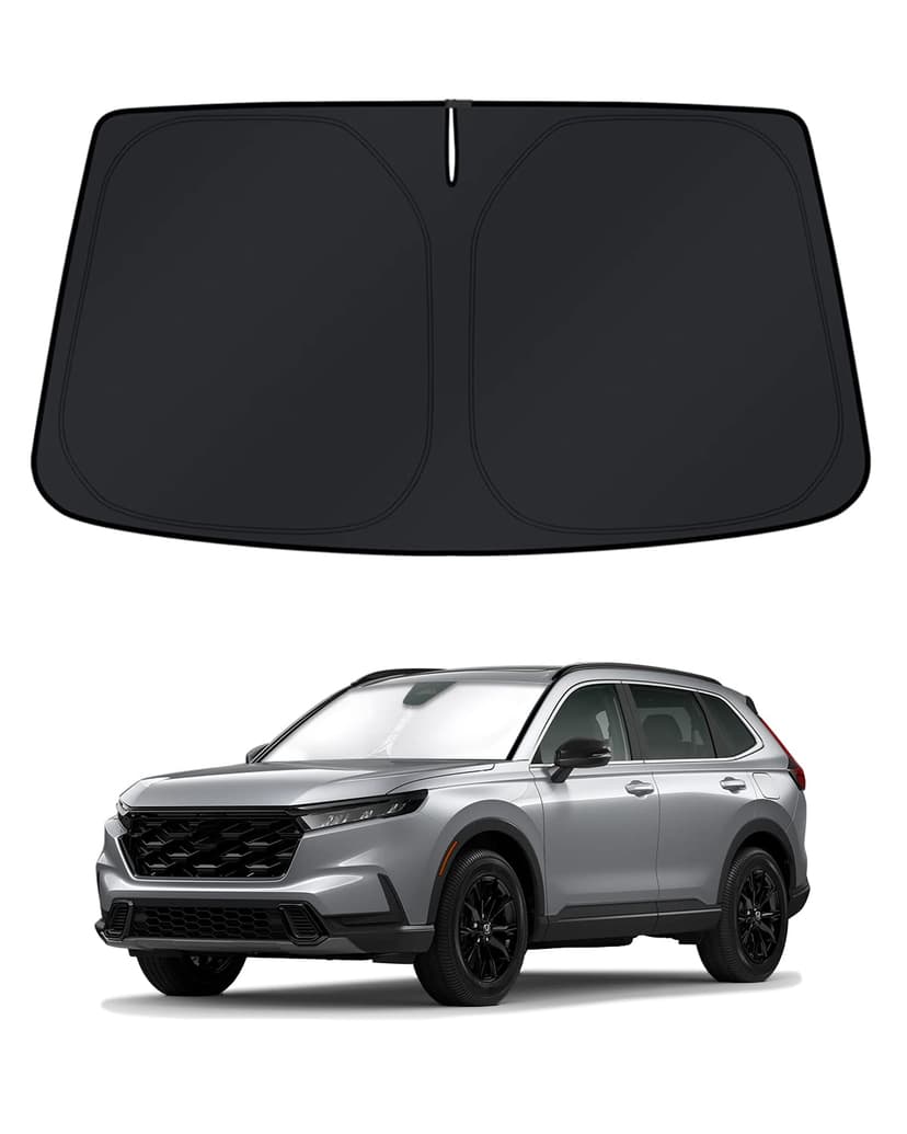 KUST Windshield Sun Shade for Honda CRV 2023-2025 2026 Honda CR-V Accessories Window Shade Sun Visor Cover Foldable Blocks UV Rays Keep Your Car Cooler