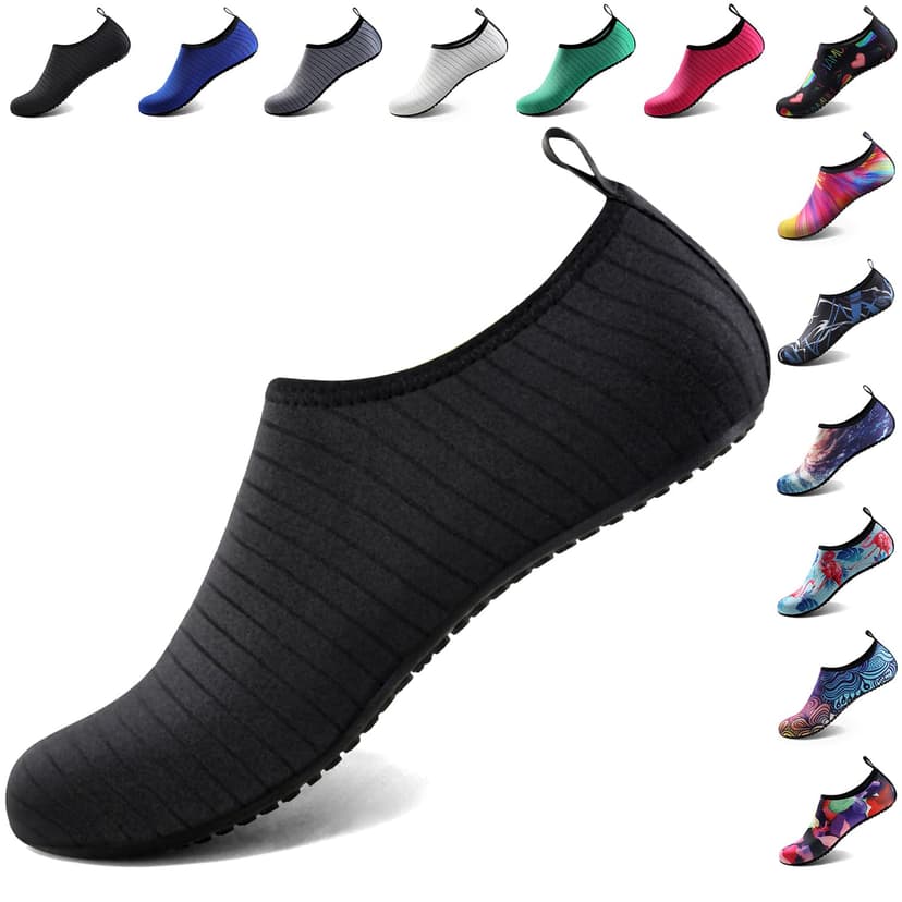 Water Shoes for Women Men Quick-Dry Aqua Socks Swim Beach Outfits Barefoot | Yoga Exercise Wear Sport Accessories Pool Camping Must Haves River Hiking Youth Adult