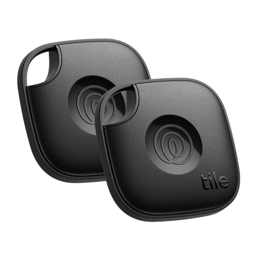 Life360 Tile - Bluetooth Tracker, Keys Finder and Item Locator for Keys, Bags and More. Phone Finder. Both iOS and Android Compatible. 2-Pack (Black)