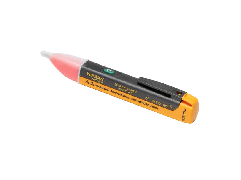 Fluke 1AC II VoltAlert Non-Contact Voltage Tester, Pocket-Sized, 90-1000V AC, Audible Beeper, CAT IV Rating