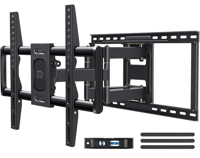 Mounting Dream Full Motion TV Wall Mount for Most 42-90 Inch TV Heavy Duty | Wall Mount TV Bracket with 6 Strong Articulating Arms, Max VESA 600x400mm, Up to 132LBS, Fits 16/18/24'' Wood Studs, MD2298