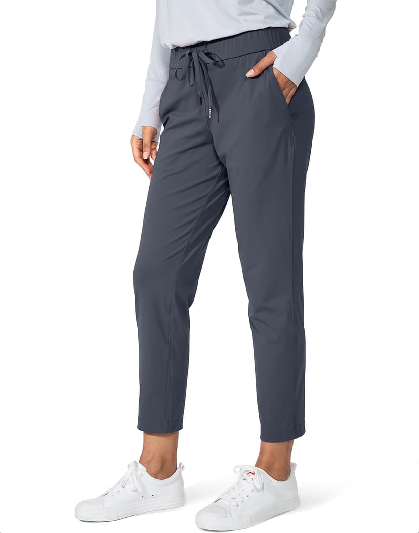G Gradual Women's Pants with Deep Pockets 7/8 Stretch Ankle Sweatpants | Golf, Athletic, Travel, Lounge, Business Casual, Butter Soft, 4-way Stretch, Wash and Dry Well, Flattering, Lightweight