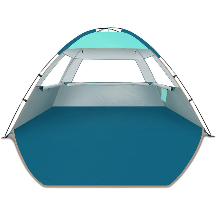 COMMOUDS Beach Tent Sun Shelter for 3/4/6/8 Person, UPF 50+ UV Protection Beach Shade Canopy Tent, Lightweight, Easy Set Up and Carry