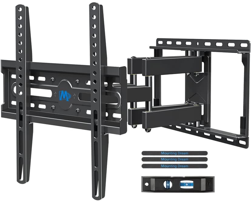 Mounting Dream Full Motion TV Wall Mount for 32-70 Inch TVs up to 99lbs | Mount Bracket with Swivel and Tilt, TV Bracket with Articulating Dual Arms, Fits 16” Studs, Max VESA 400X400 mm, MD2380