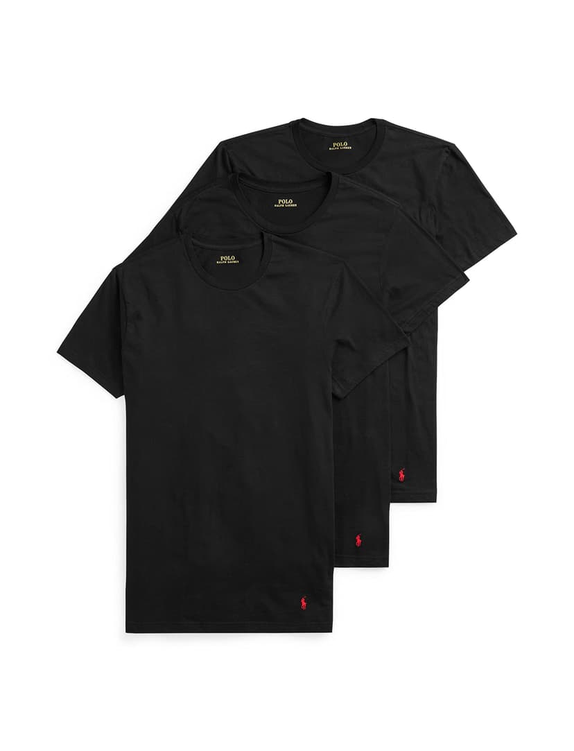 POLO RALPH LAUREN Men's T-Shirt, 3-Pack, Classic Men's Cotton Crewneck Shirts, Moisture-Wicking, (Long, Big & Tall)