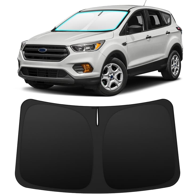 INSAUTO Custom Fit Windshield Sun Shade for Ford Escape 2013-2019 | Foldable Front Window Sunshade Car Accessories, UV & Heat Reflector, Keeps Interior Cool, Includes Storage Bag