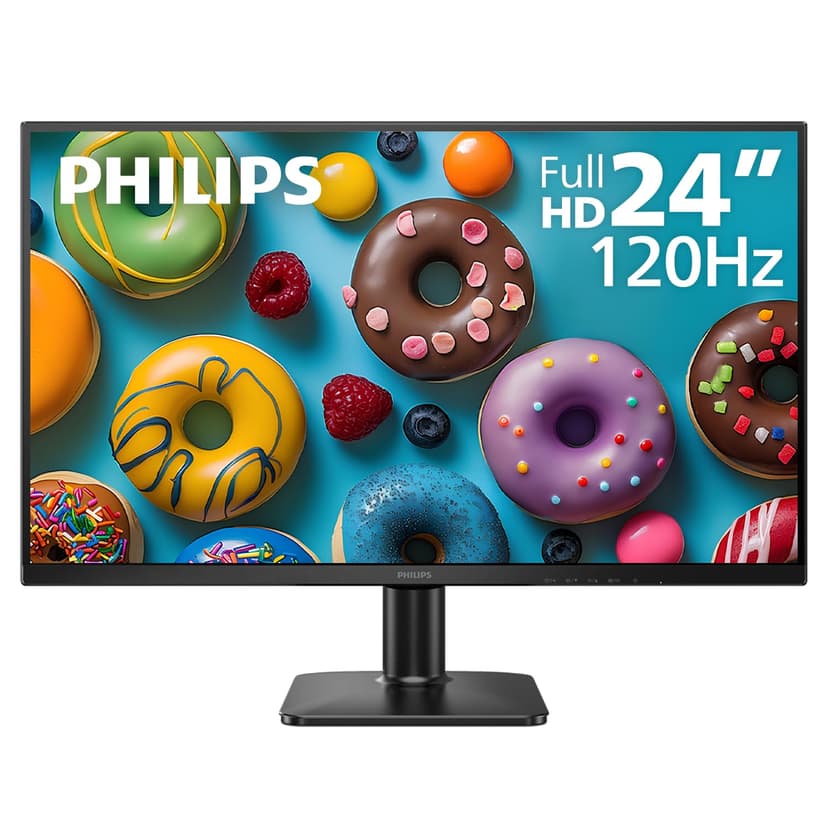 Philips 24 Inch Computer Monitor FHD 120Hz IPS, 24E2N2100 | 1920×1080 LED Monitor, HDMI 1.4, VGA, VESA, Adaptive Sync, Flicker-Free, Low Blue Light, 4yr Advance Replacement Warranty