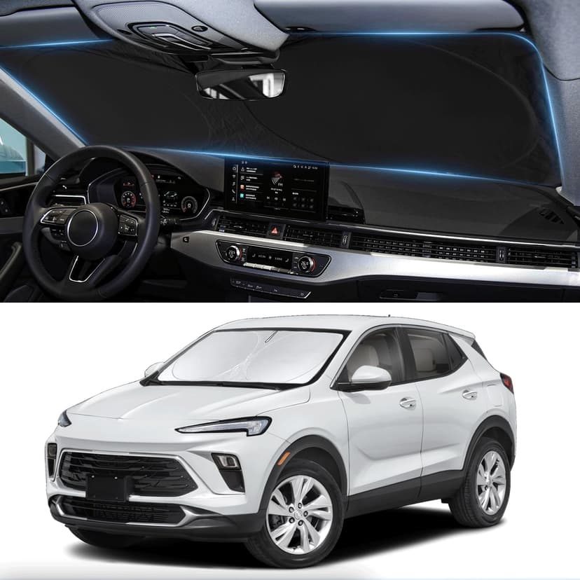 Custom fit Encore GX Windshield Sunshade for Buick Encore 2020-2025 2026 | Front Window Car Shade Cover for Windshield Sun Visor Screen Protector Accessories