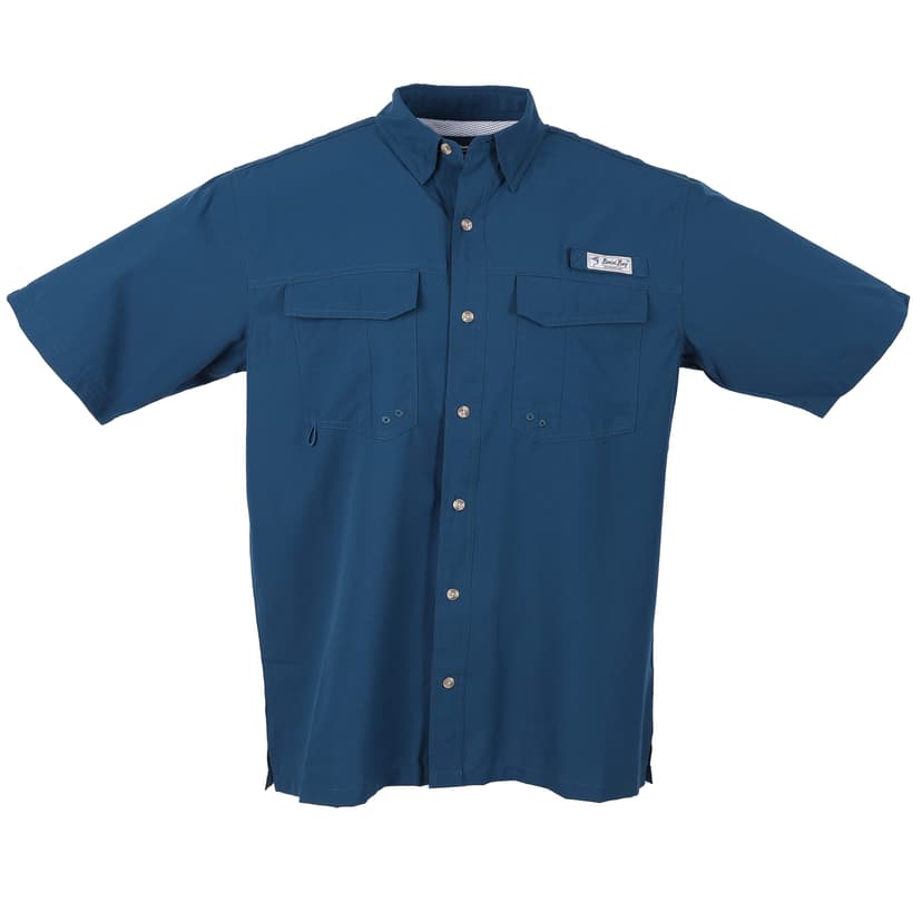 Bimini Bay Outfitters LTD Bimini Flats V Men's Short Sleeve Fishing Shirt Featuring BloodGuard Plus