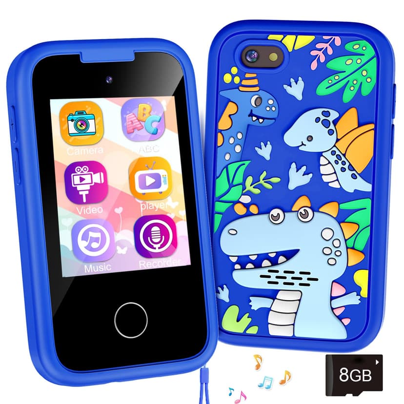 WEOLULI Kids Smart Phone for Boys Toddler Age 3-8 | Christmas Birthday Gifts for Girls,Toddler Smartphone Learning Toys,Kids Toys Play Cell Phones with Camera, Games, Music