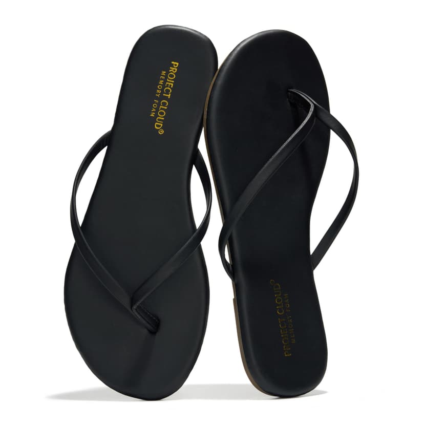 Project Cloud Flip Flops for Women Memory Foam Flats Sandals (Foundations) | Lightweight and Durable Non-Slip SoleWomens Sandals - Beach Essentials Womens Flat Sandals for Everyday Comfort Daily Wear