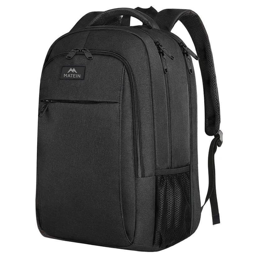 MATEIN 18 Inch Laptop Backpack, Extra Large TSA Friendly Laptop Travel Bag | Anti-Theft, Flight Approved, Business Work & College, Computer Backpack for Women Men, Big Bag with Luggage Strap, Black