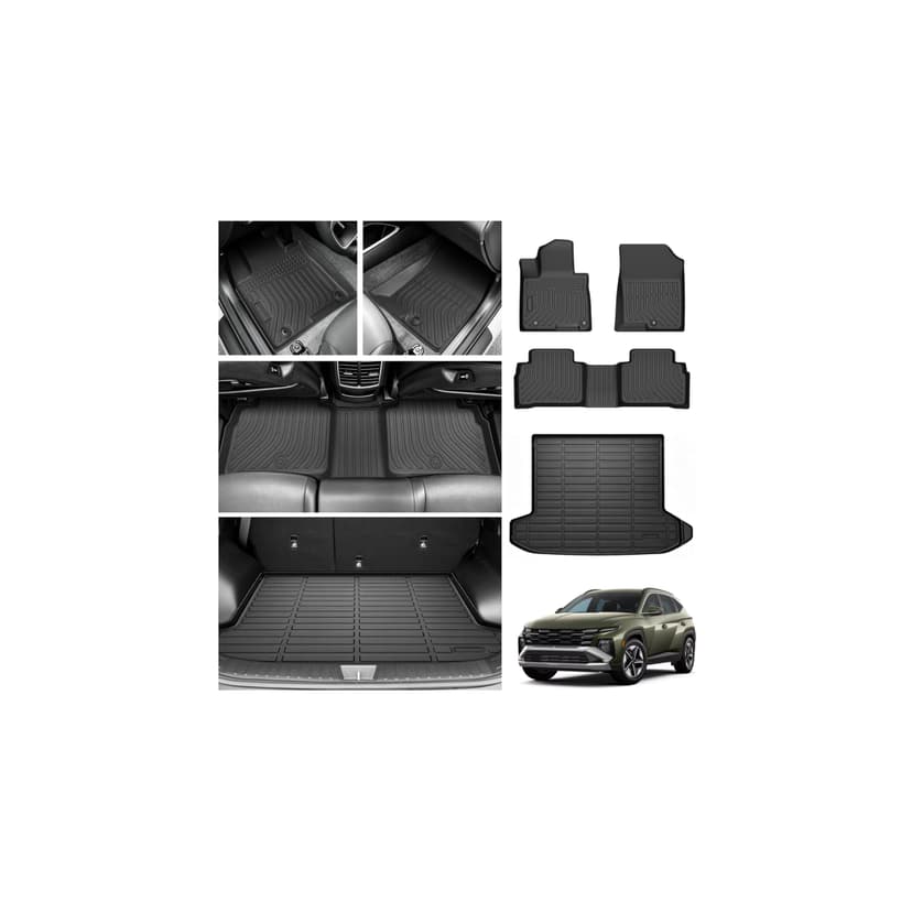 Cartist Floor Mats for Hyundai Tucson Gas 2022-2025 2026 (Not Fit Hybrid or PHEV), All Weather Cargo Liner for Tucson Accessories, Heavy Duty Tucson SE | SEL | Limited | XRT Car Mats, Car Accessories