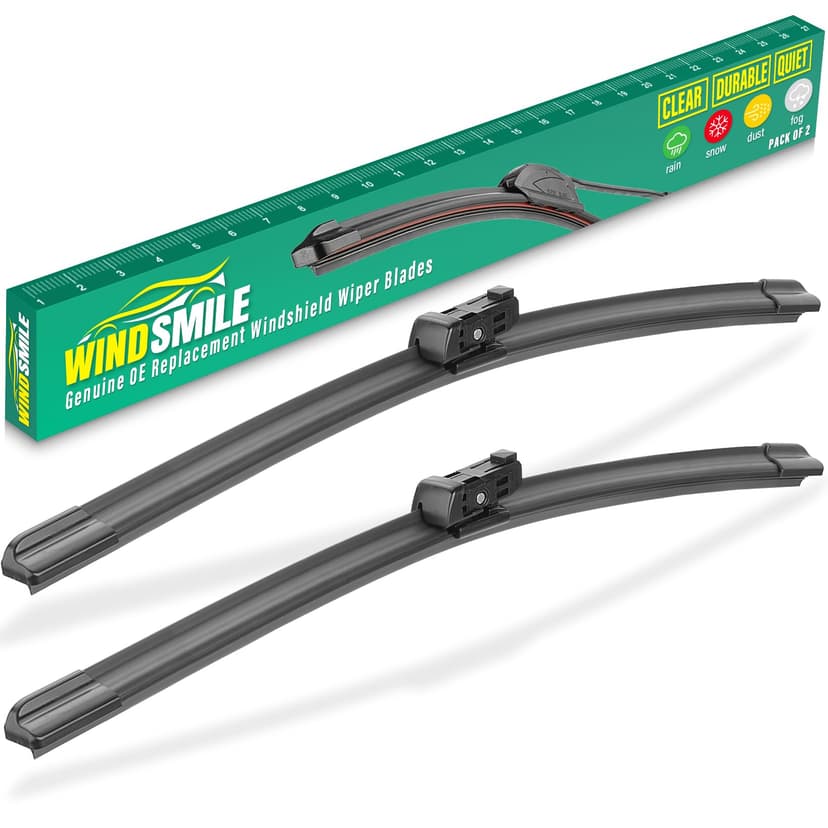 WINDSMILE Windshield Wiper Blades Replacement for Tesla Model 3 Model Y | Fits Model 3 2017-2025 & Model Y 2020-2025, 26"+19" Front 2-Piece Set, Streak-Free, Premium OEM Quality, Easy Install