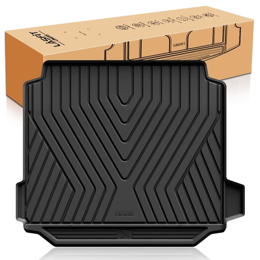 LASFIT Trunk Mat for BMW X5 2026 2025 2024 2023 2022 2021 2020 2019, All Weather TPE Cargo Mats Custom Fit Cargo Liner Front & Rear Trunk liner, Only for 5 Passenger Without Luggage Compartment, Black