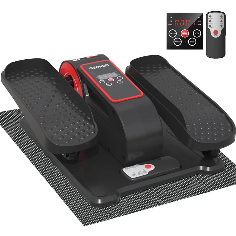 Under Desk Elliptical Machine, Electric Elliptical Leg Exerciser for Senior | Quiet and Compact Electric Seated Pedal Exerciser for Home with Monitor, Remote Control and 12 Adjustable Speeds
