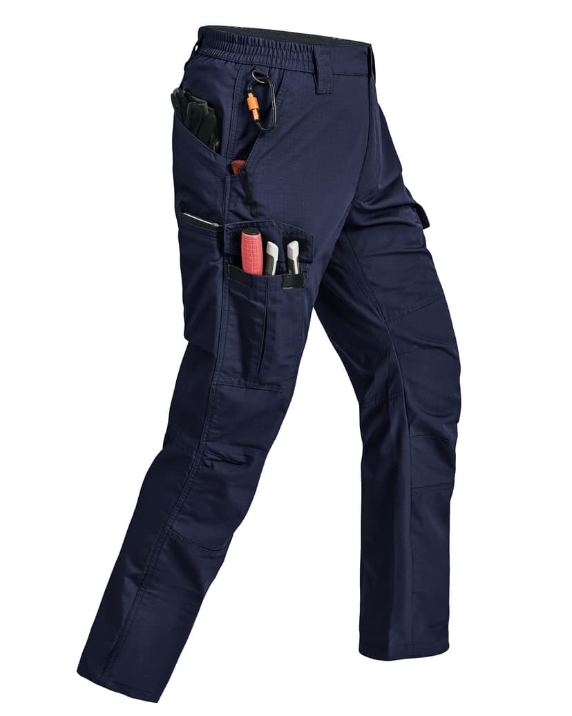 Rapoo Mens Cargo Pants Ripstop Water Resistant Breathable Tactical Hiking Pants with 7 Pockets