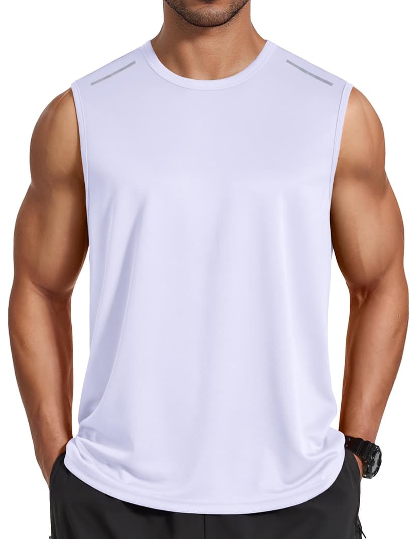 COOFANDY Men's Sleeveless Shirt Quick Dry Workout Tank Top Gym Muscle T Shirts Sport Athletic Tanks Moisture Wicking