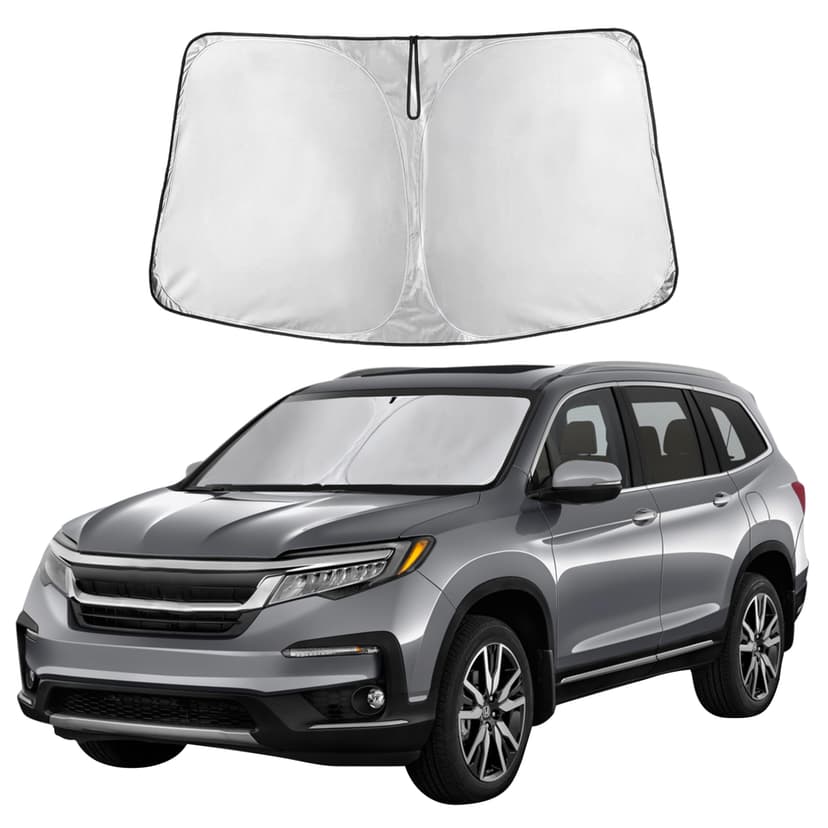 EcoNour Windshield Sunshade for Honda CRV 2023-2024 2025 2026 | Sun Visor for Front Windshield & Window Sun Shade Cover, UV Heat Blocker & Protector, Car Accessories