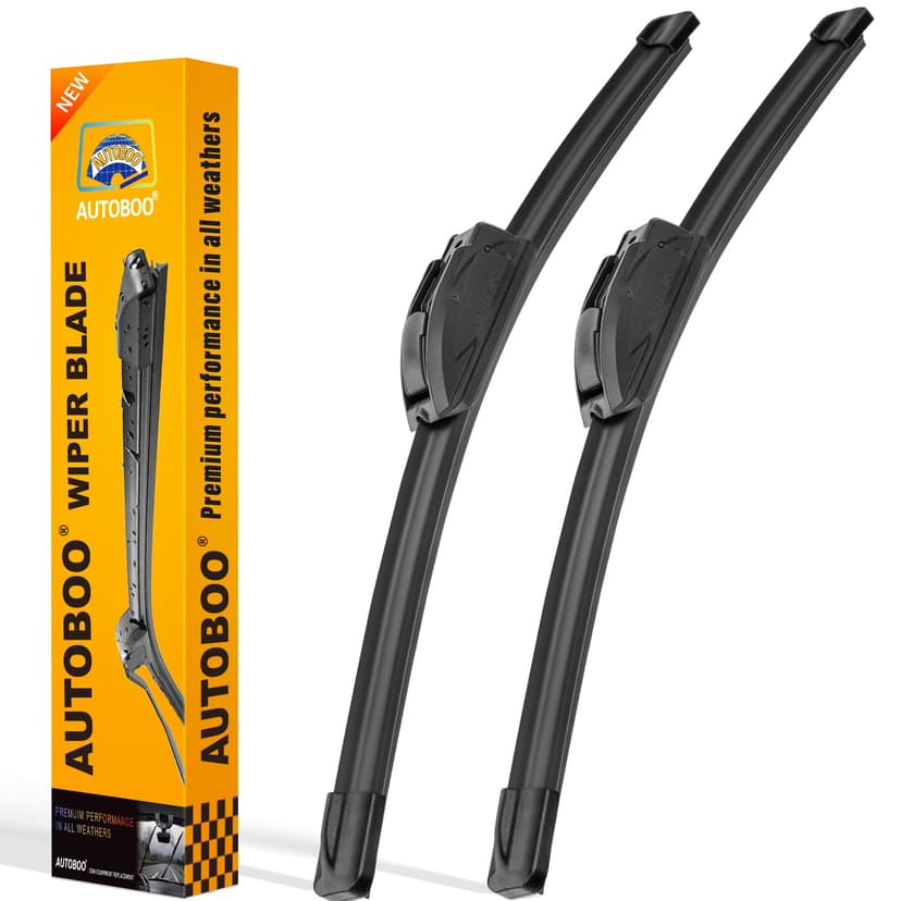 AUTOBOO 26" and 16" Windshield Wipers Blades (Pack Of 2) | OEM Quality Premium All-Seasons Wiper blades,Stable and Quiet wiper blades