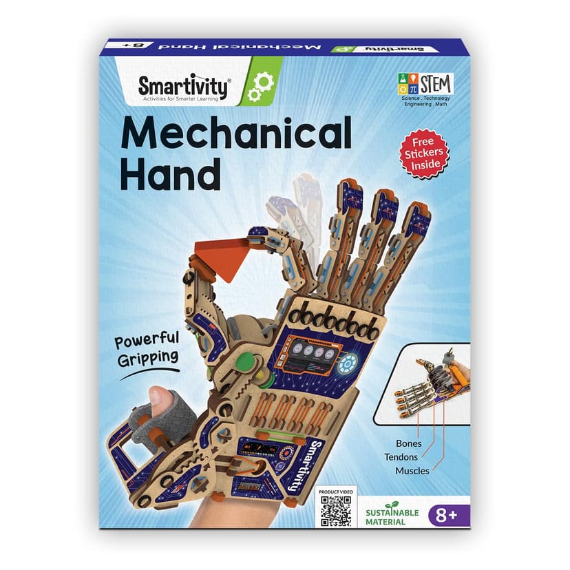 Smartivity Robotic Mechanical Hand STEM Toy for Kids 8-14 | Parents' Choice Award Winner | Superhero STEM Toy | Birthday Gift for Boys & Girls Ages 8,9,10,11,12,13,14