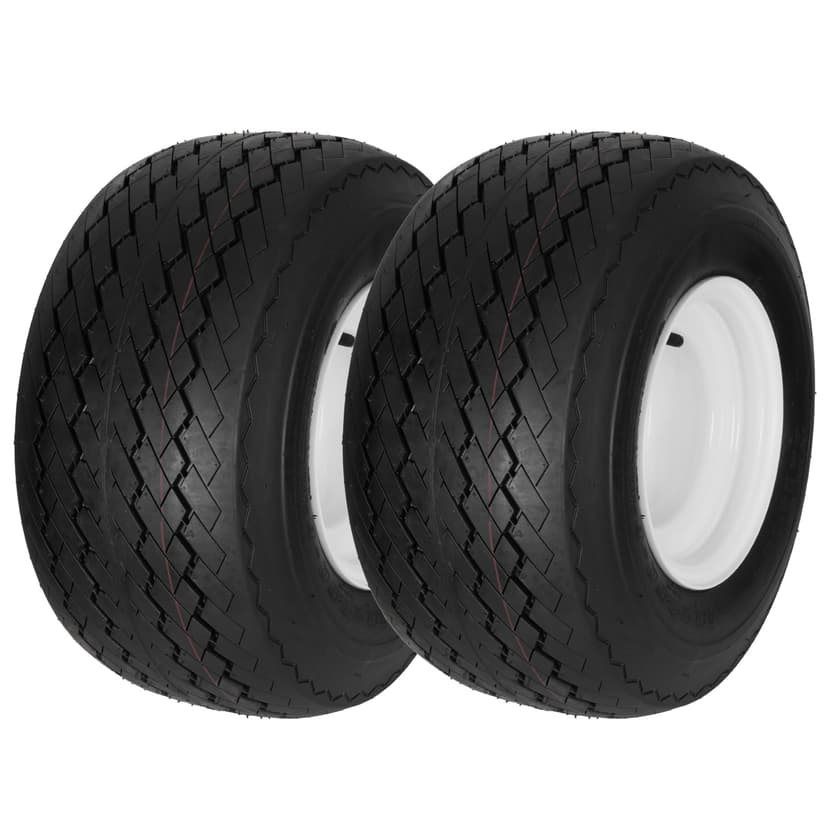 2 Pack 18x8.50-8 Golf Cart Tires with Wheel Assembly, 4-Lug 4" Center Hub, Compatible with Club Car, Cushman, E-Z-GO Golf Carts