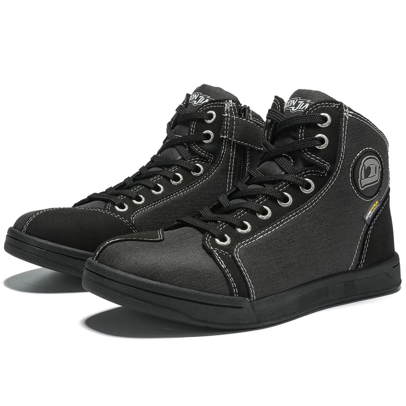 IRON JIA'S Motorcycle Shoes for Men, CE-Certified, Breathable Anti-Slip Protective Gear, Powersport Casual Motorcycle Riding Boots (Black 12)