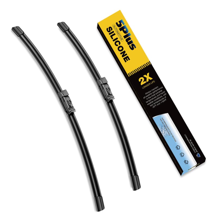 5 PLUS Silicone Wiper Blades Fits Subaru Ascent 2019-2026,BMW X3 2018-2024 | All Weather Performance, Waterproof Rain Wiping, Streak-Free Visibility, Long Lasting,Harsh Weather Design