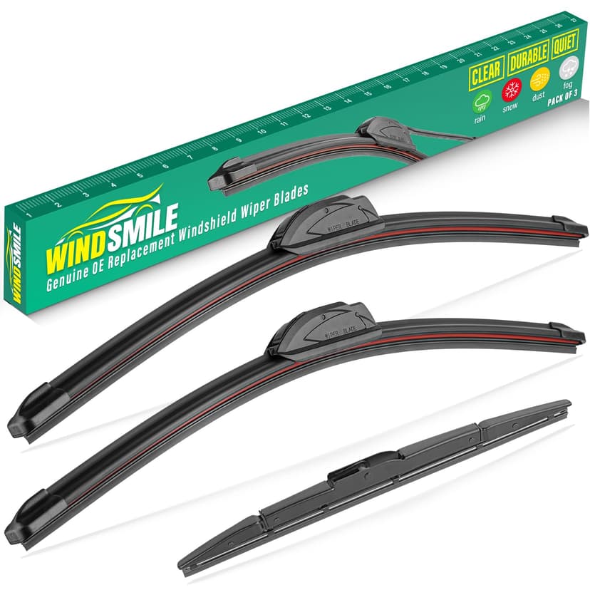 WINDSMILE Windshield Wiper Blades Replacement for Honda CRV CR-V 2012-2016 | 26"+16" Front & 13" Rear 3-Piece Set, Streak-Free & Quiet Wiping, Premium OEM Quality, All-Season Performance, Easy Install