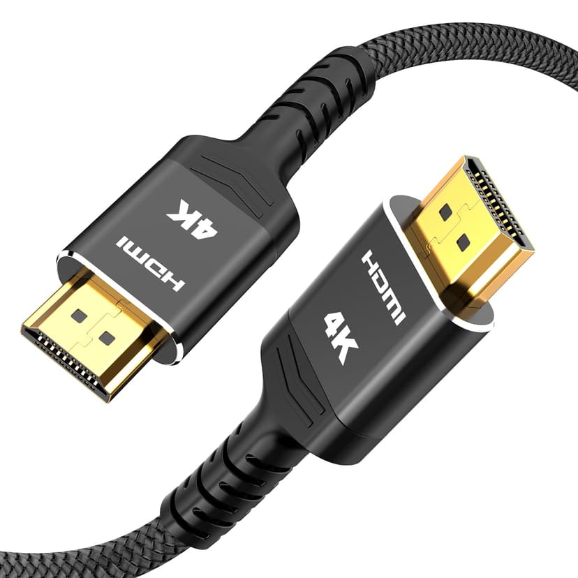 Highwings 4K HDMI Cable 23FT - 4K@60Hz HDR Braided HDMI Cord, 18Gbps High Speed with Ethernet/ARC, 3D, HDCP 2.2, ARC, Compatible for PS-5/4/3/4K HDTV/Monitor/Projector/Streaming Media