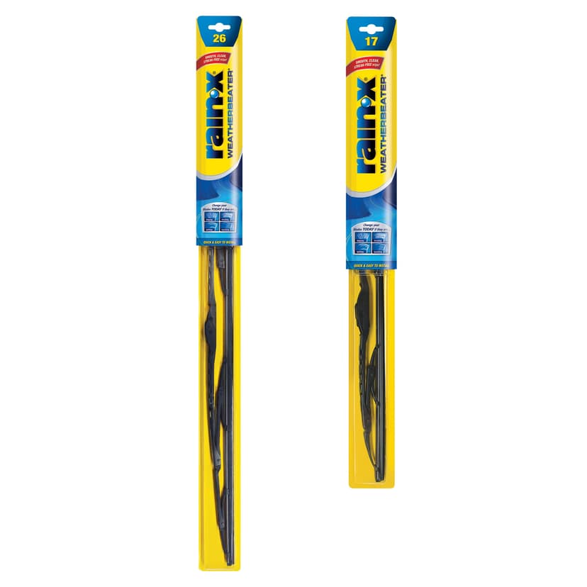 Rain-X 820248 WeatherBeater Wiper Blades, 26" and 17" Windshield Wipers (Pack of 2), Automotive Replacement Windshield Wiper Blades That Meet Or Exceed OEM Quality And Durability Standards