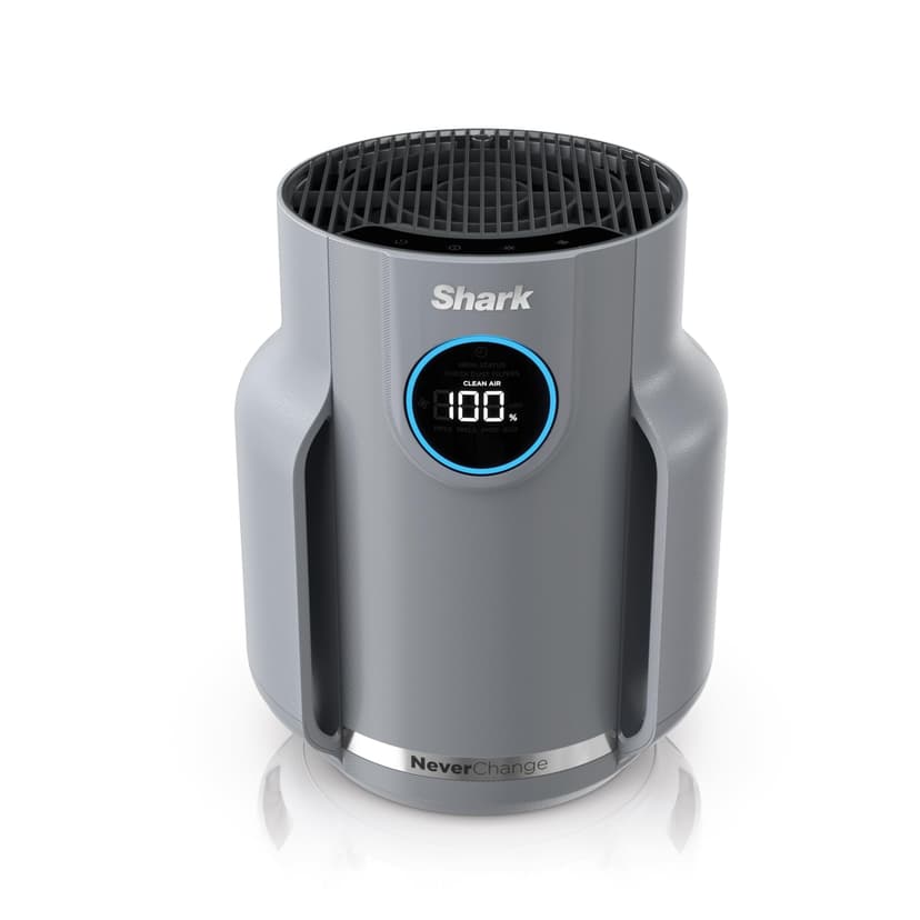Shark Air Purifier for Home, NeverChange Compact Pro, for Bedroom, Nursery, Home Office, Dorm, HEPA-Exceeding Filter, Captures Pollutants, Pet Dander, Dust, Odor, Smoke, and More, HP071BRN, Winter Fog