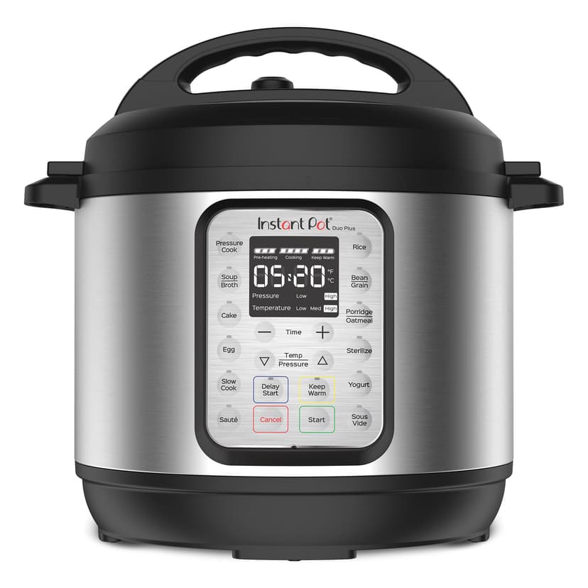 Instant Pot Duo Plus 9-in-1 Multicooker, Pressure Cooker, Slow Cook, Rice Maker, Steamer, Sauté, Yogurt, Warmer & Sterilizer, Includes App with Over 800 Recipes, Stainless Steel, 6 Quarts
