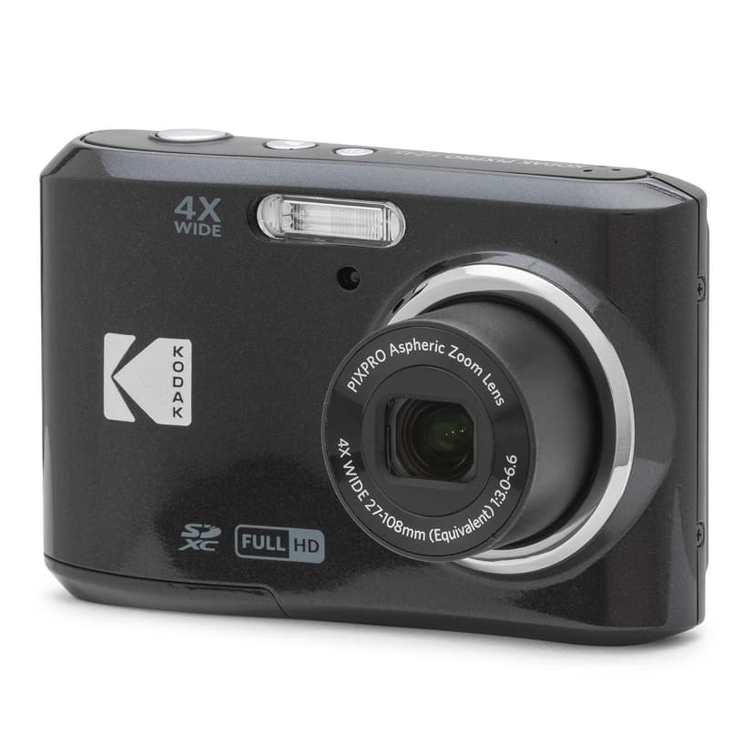 Kodak PIXPRO FZ45 Digital Camera, 16MP Point & Shoot with 4X Optical Zoom, 27mm Wide Angle, 2.7 Inch LCD, 1080p Video, Black