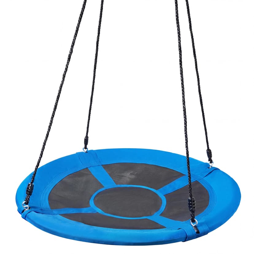 TURFEE 40 inch Saucer Tree Swing 900Lb Weight Capacity, Waterproof Swing Seat for Kids Outdoor with Hanging Straps Playground Outdoor Backyard(Blue)