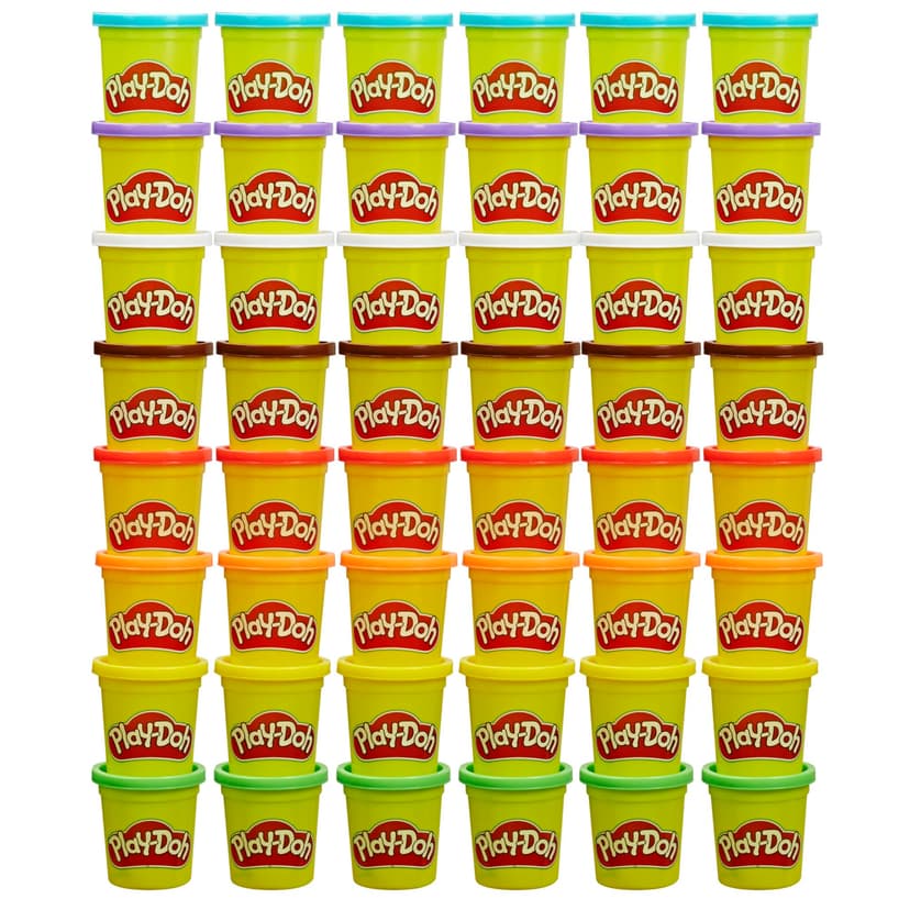 Play-Doh Bulk Pack of 48 Cans, 6 Sets of 8 Modeling Compound Colors, 3oz, Back to School Gifts & Prizes for Students & Classroom, Preschool Toys for Kids, Ages 2+ (Amazon Exclusive)