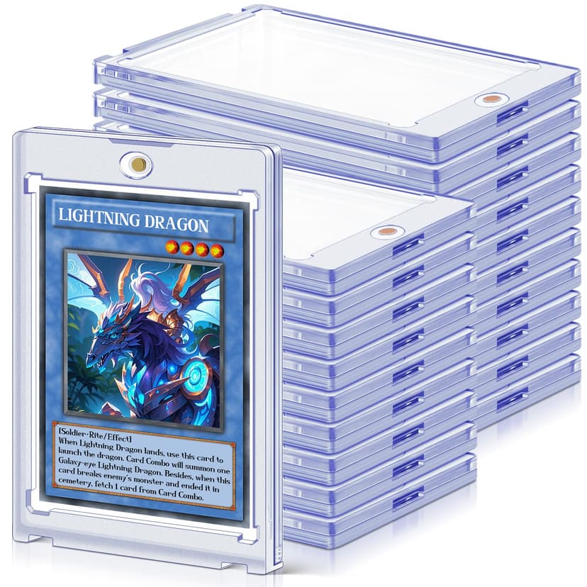 20 ct Magnetic Card Holders for Trading Cards, 35 pt Hard Cards Sleeves Case Fit for MTG Cards, Standard Cards, Sports Cards, Baseball Cards
