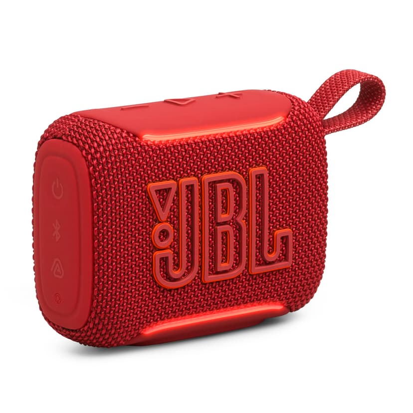 JBL Go 5 Portable Bluetooth Speaker, Waterproof and Dustproof - Red | Dustproof Drop-Proof With up to 10 Hr Battery, Stereo Pairing, App Control For Pool, Beach, Outdoor Listening