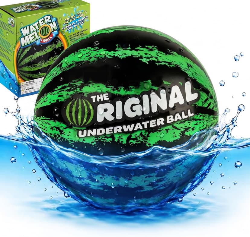 Watermelon Ball – Cool Underwater Pool Toy for Teen Boys, Girls, Men & Women. Great Gifts for Swimming, Diving & Backyard Games. Best for Birthday Presents, Spring Vacation & Summer Family Fun.
