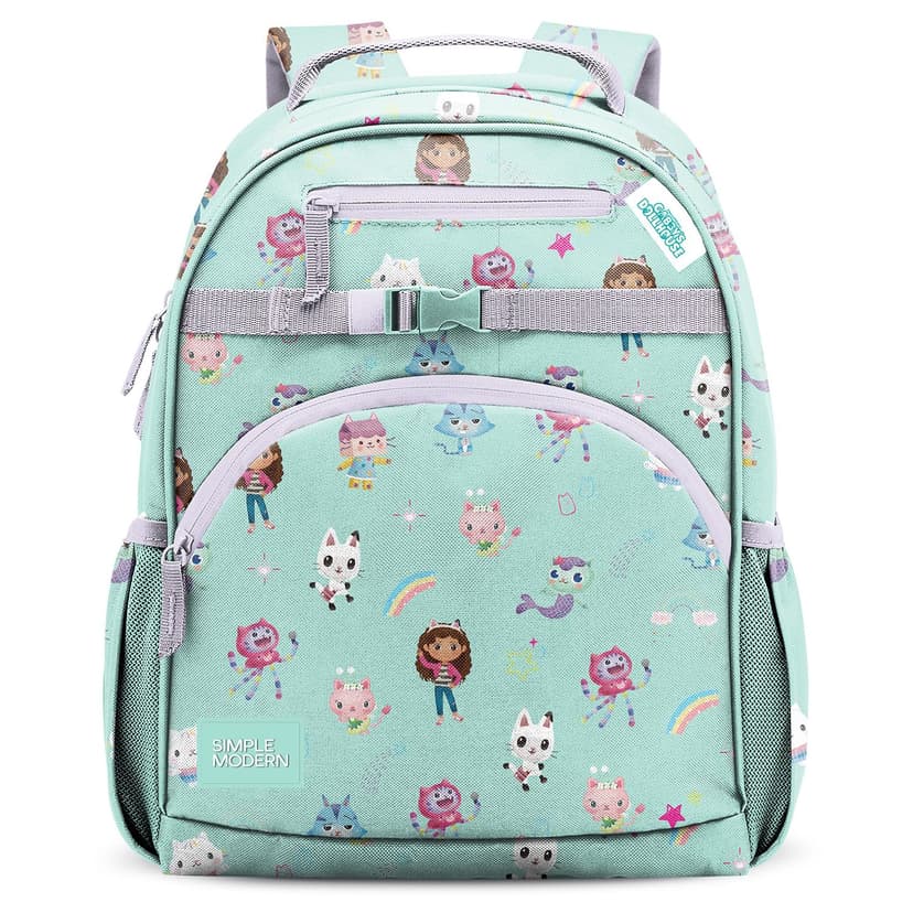 Simple Modern Medium Gabby's Dollhouse Toddler Backpack for School Girls and Boys | Kindergarten Elementary Kids Backpack | Fletcher Collection | Kids - 15" tall | Gabby's Friends