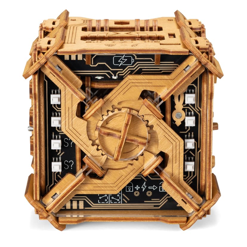 Puzzle Potato Tesla Box - Self-Powered Electronic Puzzle Box for Adults | 5+ hours of brain-teasing fun, 51 challenging steps, 12 aha moments. An escape room in a box with 38 hidden magnets.