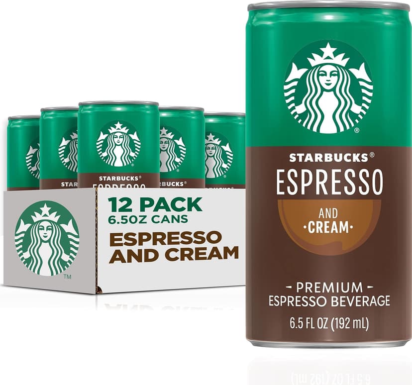 Starbucks Espresso & Cream, 6.5 Fl Oz Cans (Pack of 12)