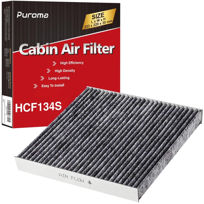 Puroma 1 Cabin Air Filter Activated Carbon for CP134 CF10134 Honda Acura | For CR-V Civic Accord Odyssey Pilot Passport TL, Easy Install, Odor Removal, High Airflow Capacity, Long-lasting, Multi-layer